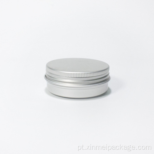 15 ml de lata de alumínio prateado recarregável com tampa de parafuso